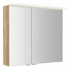 Kép 1/3 - SAPHO LINEX tükrösszekrény LED világítással, 80x70x15cm, Alabama tölgy (LX080-0022)