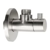 Kép 1/2 - SAPHO MINIMAL Sarokszelep rozettával, hidegvizes 3/8"x1/2", inox  (MI058S)