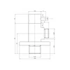Kép 2/2 - SAPHO MINIMAL Sarokszelep rozettával, melegvizes 3/8"x1/2", inox  (MI058T)