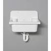 Kép 2/5 - SAPHO AQUALINE Fali kiöntő, szifonnal, 55x37cm, PVC, fehér  (PI5052)