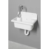 Kép 3/5 - SAPHO AQUALINE Fali kiöntő, szifonnal, 55x37cm, PVC, fehér  (PI5052)