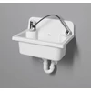 Kép 4/5 - SAPHO AQUALINE Fali kiöntő, szifonnal, 55x37cm, PVC, fehér  (PI5052)