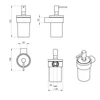 Kép 3/3 - SAPHO PIRENEI szappanadagoló, 110ml, arany/tejüveg (PI8187)