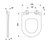 Kép 5/5 - Sapho AQUALINE PETIT WC-ülőke, Easy Take (PT005)