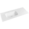 Kép 1/4 - SAPHO TREOS Rockstone pult, balos, 96,6x51,3cm, matt fehér (TS097-0101-L)