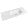 Kép 1/2 - SAPHO TREOS Rockstone pult, jobbos, 96,6x51,3cm, matt fehér (TS097-0101-R)
