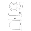 Kép 7/7 - Sapho AQUALINE VERMET WC-ülőke, Soft Close (VRS008)