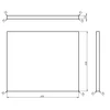 Kép 4/4 - SAPHO WOODY tömörfa pult, 600x28x500mm, natúr tölgy (WD060-70)