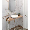 Kép 1/2 - SAPHO WOODY tömörfa pult, 600x28x360mm, natúr tölgy (WD066-70)