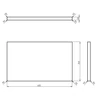 Kép 2/2 - SAPHO WOODY tömörfa pult, 600x28x360mm, natúr tölgy (WD066-70)