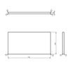 Kép 2/2 - SAPHO WOODY tömörfa pult, 700x28x360mm, natúr tölgy (WD076-70)