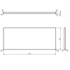 Kép 5/5 - SAPHO WOODY tömörfa pult, 1200x28x500mm, natúr tölgy (WD120-70)