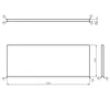 Kép 5/5 - SAPHO WOODY tömörfa pult, 1206x28x463mm, natúr tölgy (WDS120-70)