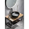 Kép 3/6 - SAPHO WOODY tömörfa pult, 606x28x463mm, natúr tölgy (WDS600-70)