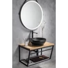 Kép 5/6 - SAPHO WOODY tömörfa pult, 606x28x463mm, natúr tölgy (WDS600-70)