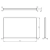 Kép 6/6 - SAPHO WOODY tömörfa pult, 756x28x463mm, natúr tölgy (WDS750-70)