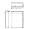 Kép 5/5 - SAPHO AQUALINE KAWA STRIP tükrösszekrény, LED világítással 50x70x22cm, fehér (WGL50S)