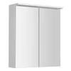 Kép 1/5 - SAPHO AQUALINE KAWA STRIP tükrösszekrény, LED világítással 60x70x22cm, fehér (WGL60S)
