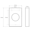 Kép 2/2 - SAPHO BEMETA NEO Higiéniai tasak adagoló, 95x145x30mm, ABS/matt (101403035) (XP044)