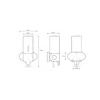 Kép 3/3 - SAPHO BEMETA HOTEL Szappanadagoló, 125x240x100, 350ml, inox/matt (151109015) (XP101)