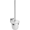 Kép 1/3 - SAPHO BEMETA BETA Fali WC kefetartó, üveg, fehér kefe, 95x360x140mm, króm (132113012) (XQ301)