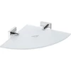 Kép 1/2 - SAPHO BEMETA BETA Sarok üvegpolc, 255x55x255mm, króm (132102012) (XQ604)