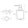 Kép 3/3 - SAPHO BEMETA WHITE Szappanadagoló, 75x145x100mm, 200ml, fehér (104109104) (XR103W)