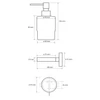 Kép 2/2 - SAPHO BEMETA OMEGA Szappanadagoló, MINI üveg, 75x145x100mm, 200ml, króm (104109102) (XR103)