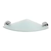 Kép 1/2 - SAPHO BEMETA OMEGA Sarok üvegpolc, 255x55x255mm, króm (104102012) (XR603)
