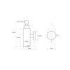 Kép 3/3 - SAPHO BEMETA NEO Szappanadagoló, 55x175x85mm, 150ml, inox/matt (104109015) (XS100)