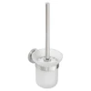 Kép 1/3 - SAPHO BEMETA NEO Fali WC kefetartó, üveg, fehér kefe, 115x360x130mm, inox/matt (104113015) (XS301)