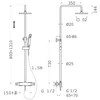 Kép 2/2 - TEKA Soller Dual control zuhanyrendszer króm 852780200