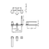 Kép 2/2 - Tres Cuadro Exclusive kádperembe építhető egykaros csaptelep 220 mm-es kifolyóval arany 00616103OR