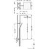 Kép 2/2 - Tres Cuadro-Tres falon kívüli termosztátos zuhanyrendszer 00719501