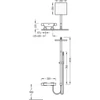 Kép 2/2 - Tres Cuadro-Tres falon kívüli termosztátos zuhanyrendszer 00738501