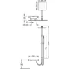 Kép 2/2 - Tres Cuadro-Tres falon kívüli termosztátos zuhanyrendszer 00738502