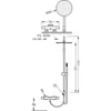 Kép 2/2 - Tres Max-Tres falon kívüli termosztátos zuhanyrendszer 06138502