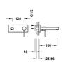 Kép 2/2 - Tres Max-Tres falba építhető egykaros csaptelep 180 mm-es kifolyóval 06230011