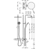 Kép 2/2 - Tres Max-Tres falon kívüli termosztátos zuhanyrendszer 06231201
