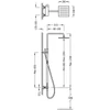 Kép 2/2 - Tres Lex-Tres falon kívüli egykaros zuhanyrendszer 08119701