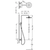 Kép 2/2 - Tres Lex-Tres falon kívüli egykaros zuhanyrendszer 08119702