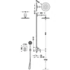 Kép 2/2 - Tres Max-Tres egykaros falba építhető termosztátos zuhanyrendszer 09096023