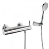 Kép 1/2 - Tres falon kívüli termosztátos zuhanycsaptelep fogyatékkal élők számára is alkalmas, kézi zuhannyal 09096401