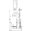 Kép 2/2 - Tres Shower Technology falba építhető elektronikus termosztátos zuhanyrendszer kádkifolyóval 09286319