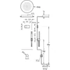 Kép 2/2 - Tres Shower Technology falba építhető elektronikus termosztátos zuhanyrendszer kádbeömlővel 09286322