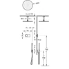Kép 2/2 - Tres Shower Technology falba építhető elektronikus termosztátos zuhanyrendszer 09286567