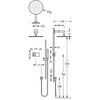 Kép 2/2 - Tres Shower Technology falba építhető elektronikus termosztátos zuhanyrendszer 09286568