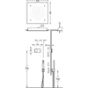 Kép 2/2 - Tres Shower Technology falba építhető elektronikus termosztátos zuhanyrendszer 09288306
