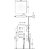 Kép 2/2 - Tres Shower Technology falba építhető elektronikus termosztátos zuhanyrendszer matt fekete 09288312NM