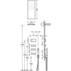 Kép 2/2 - Tres Shower Technology falba építhető elektronikus termosztátos zuhanyrendszer acél 09288314AC